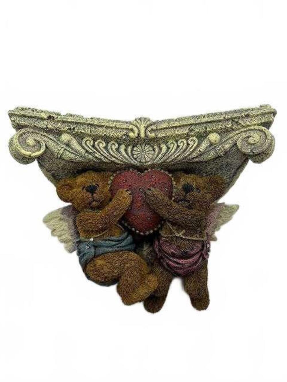Boyds Bears 654291 Clarence & Raphael Angels flying High 1995 figurine collect